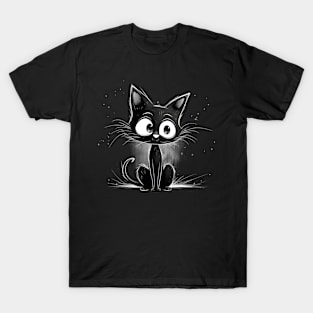 Cute Black Cat T-Shirt